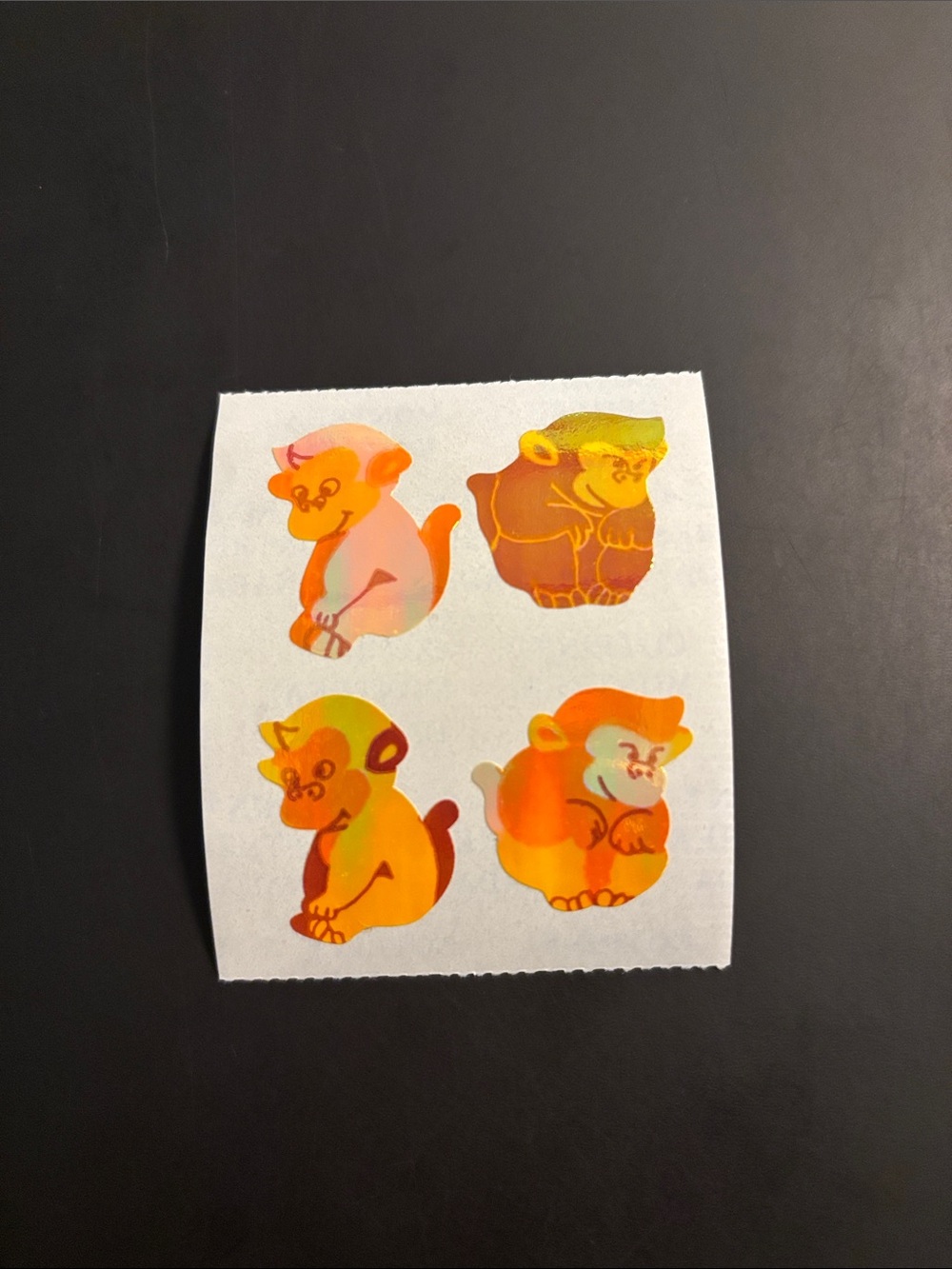 Cotrin Jungle Monkeys Pearly Sticker Mod Vintage 80's